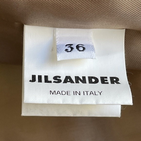 Jil Sander Women's Angora & Wool Blend Beige 7/8 Sleeve Coat Jacket Size 36 US 6 - Picture 8 of 12